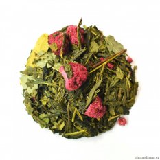 Sypaný čaj Malina s lípou - ochucený zelený