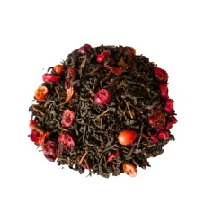 Pu erh brusinka - červený sypaný čaj