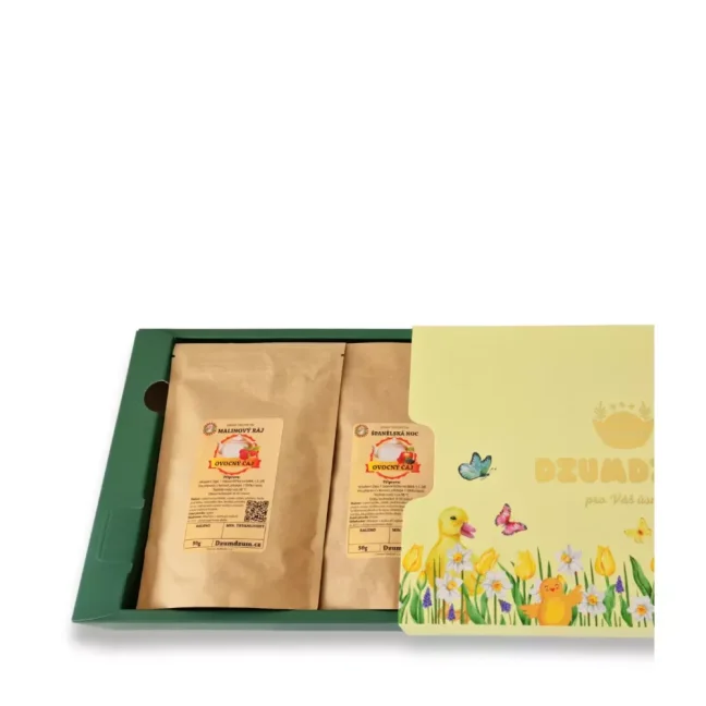 Dárkové balení čajů 6x50g - sypaný čaj - žlutý box