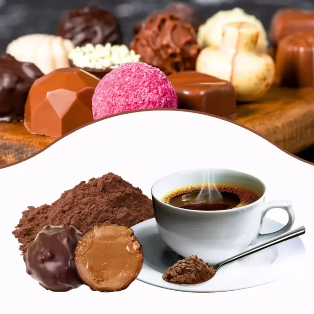 Belgické pralinky - rozpustná káva