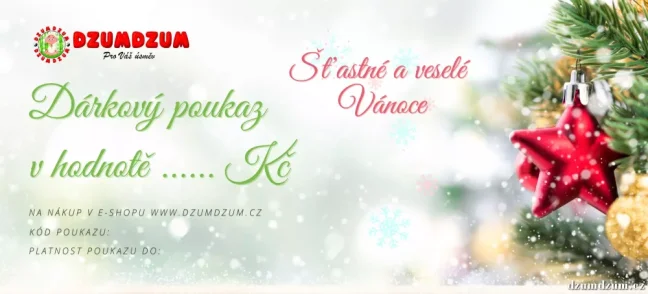 Dárkový voucher Vánoční - Hodnota voucheru: 300,- Kč