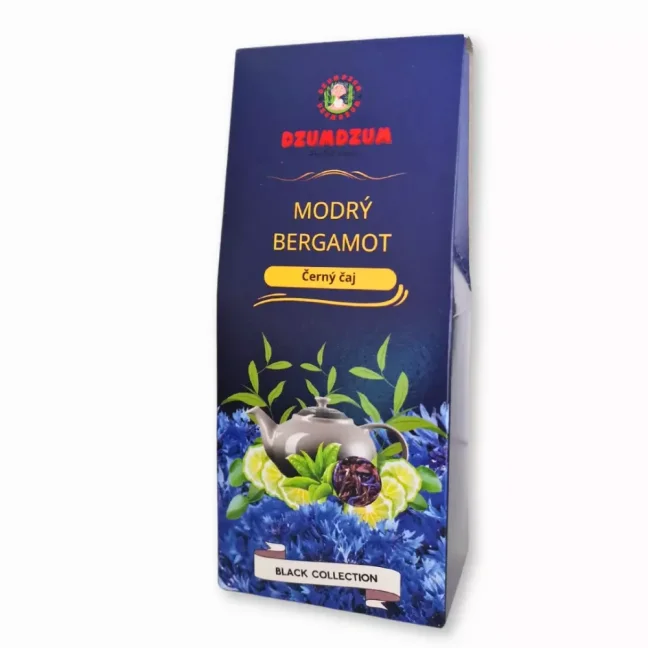 Modrý bergamot - dárkové balení - sypaný čaj černý