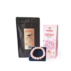 Dárkový set čaje s kávou a náramkem ( Love collection )