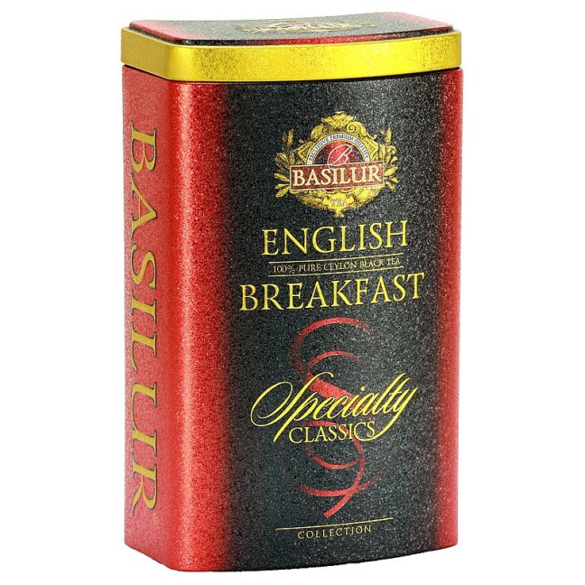 BASILUR Specialty English Breakfast plech 100g - min. trvanlivost 23.04.2024
