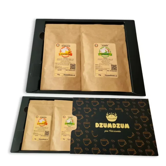 Dárkové balení čajů 6x50g - sypaný čaj - Exclusive box černý