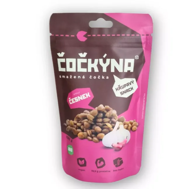 Čočkýna Křupavá Čočka BIO - Česnek 100g