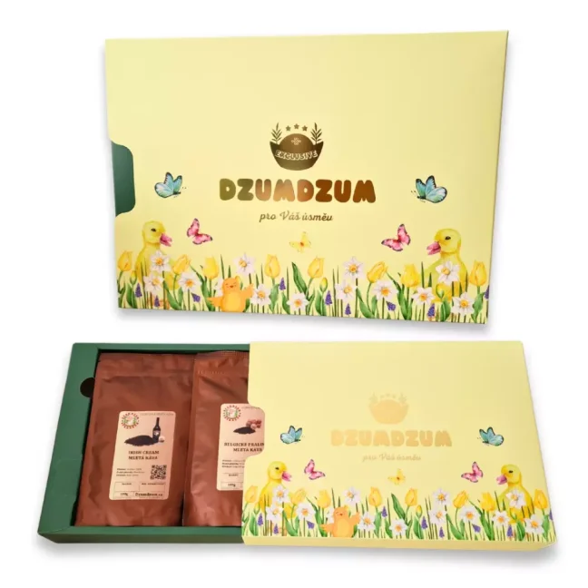 Degustační balíček kávy - ochucená MLETÁ 6x100g - žlutý box