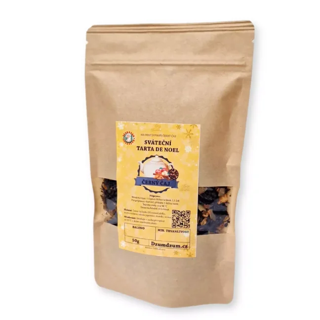 Sváteční TARTA DE NOEL (jablečný koláč) - čaj sypaný černý