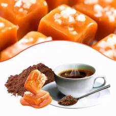 Rozpustná káva s příchutí slaný karamel