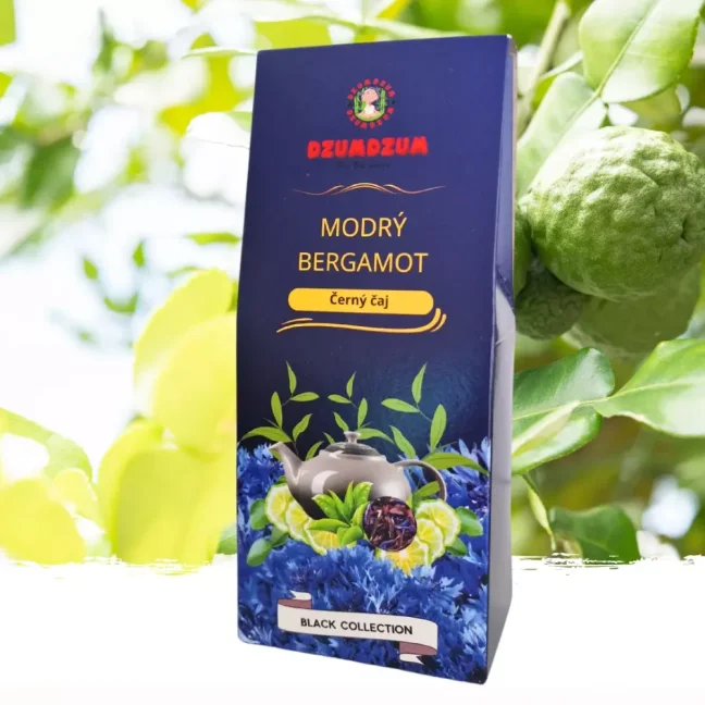 Modrý bergamot - dárkové balení - sypaný čaj černý