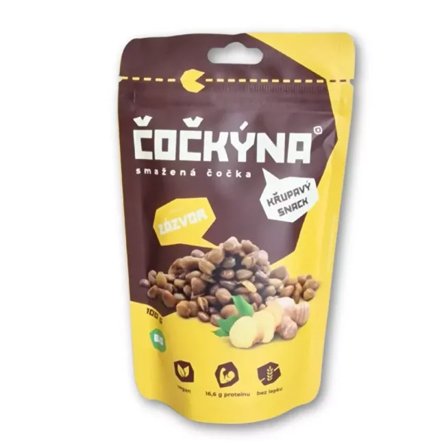Čočkýna Křupavá Čočka BIO - Zázvor 100g