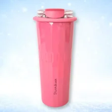 Termohrnek s brčkem - růžový