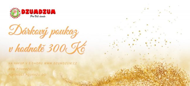 Dárkový voucher - Hodnota voucheru: 300,- Kč