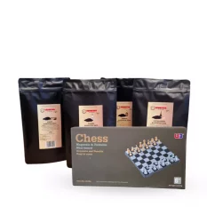 Výhodný balíček kávy + cestovní šachy