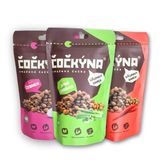 Čočkýna Křupavá Čočka BIO - Česnek 100g
