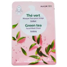 Obličejová maska regenerační Mask on - Čistící (Green Tea)