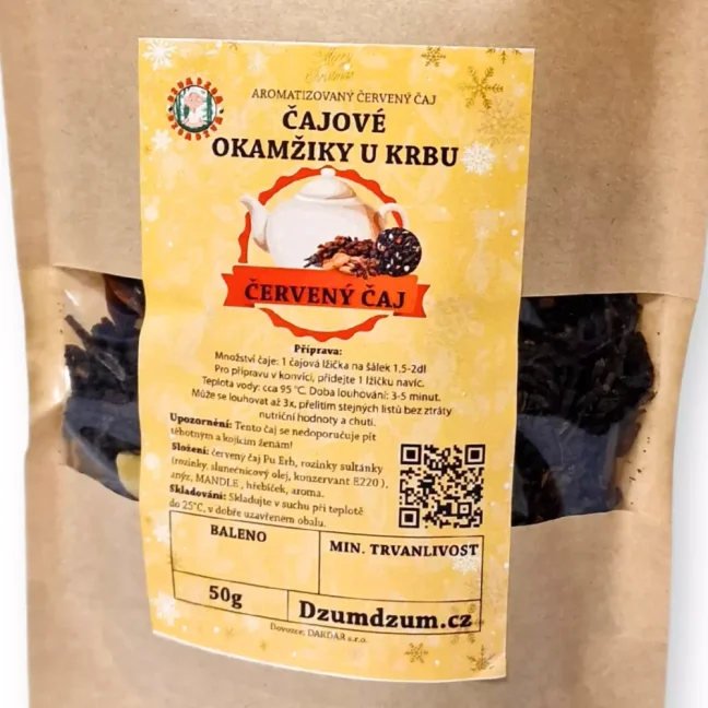 Čajové okamžiky u krbu - Pu erh červený čaj