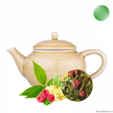 Sypaný čaj Malina s lípou - ochucený zelený