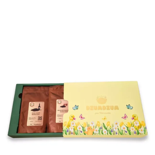 Degustační balíček kávy - ochucená MLETÁ 6x100g - žlutý box