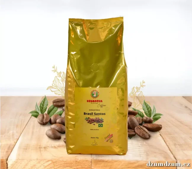 Zrnková káva Brasil Santos - Balení: 1 Kg