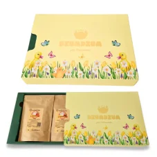 Dárkové balení čajů 6x50g - sypaný čaj - žlutý box