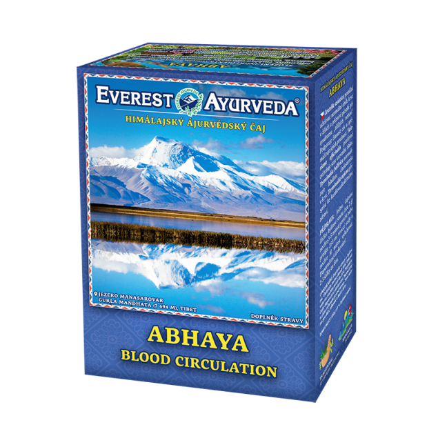 Himálajský ájurvédský čaj - ABHAYA - Krevní oběh & průchodnost cév